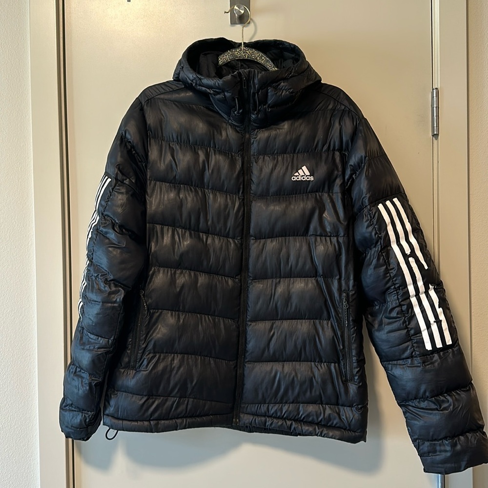 Adidas hooded puffer coat